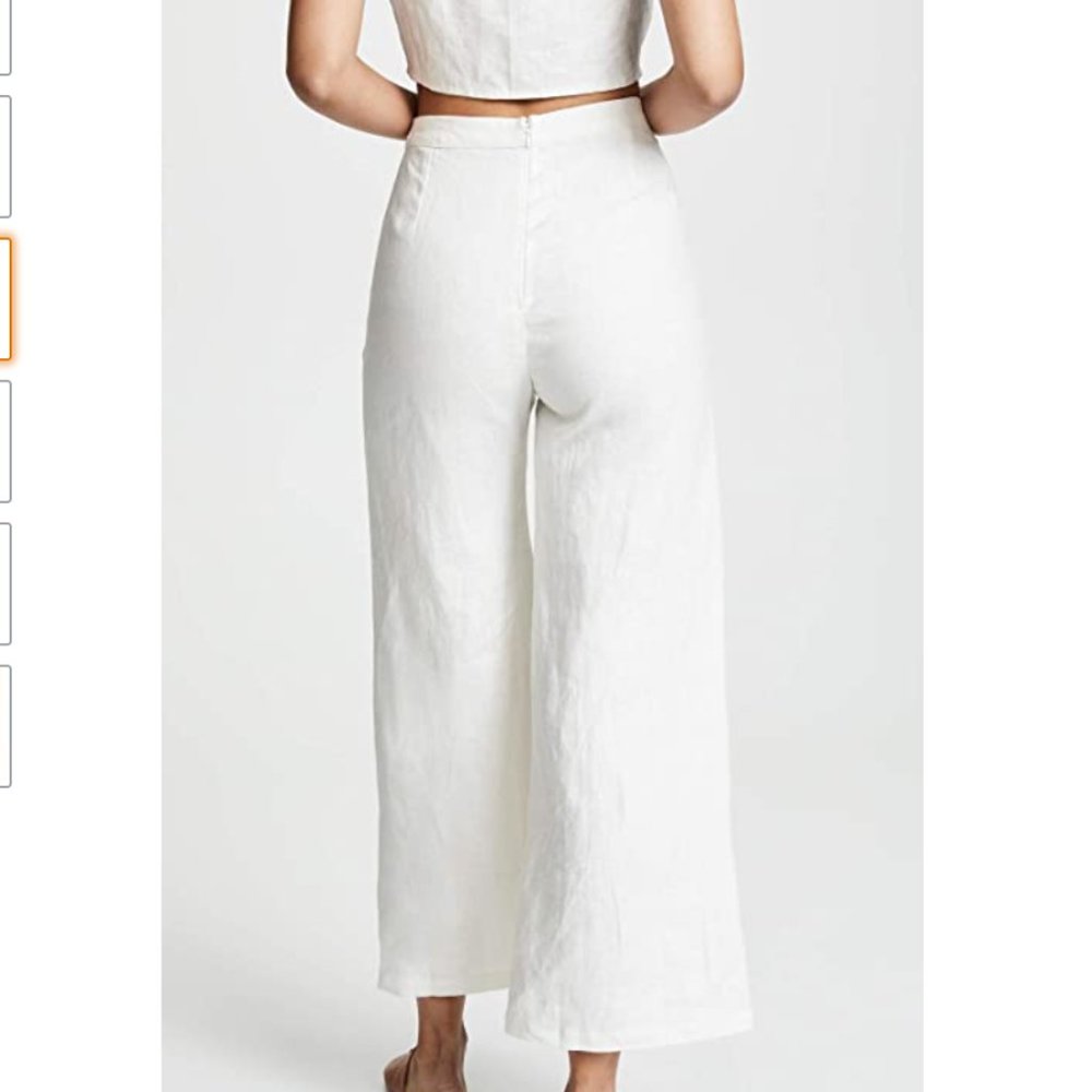 Faithfull the Brand Scelsi Linen Pants in White